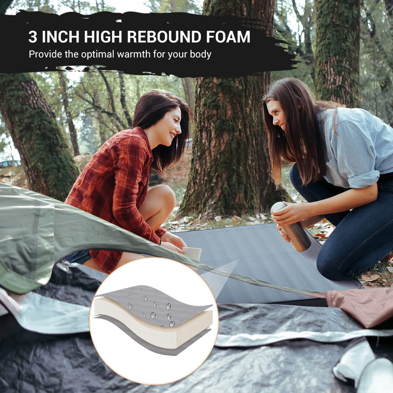 Load image into Gallery viewer, KingCamp PREMIUM Double 7.5 cm Thick Self-Inflating Camping Mattress
