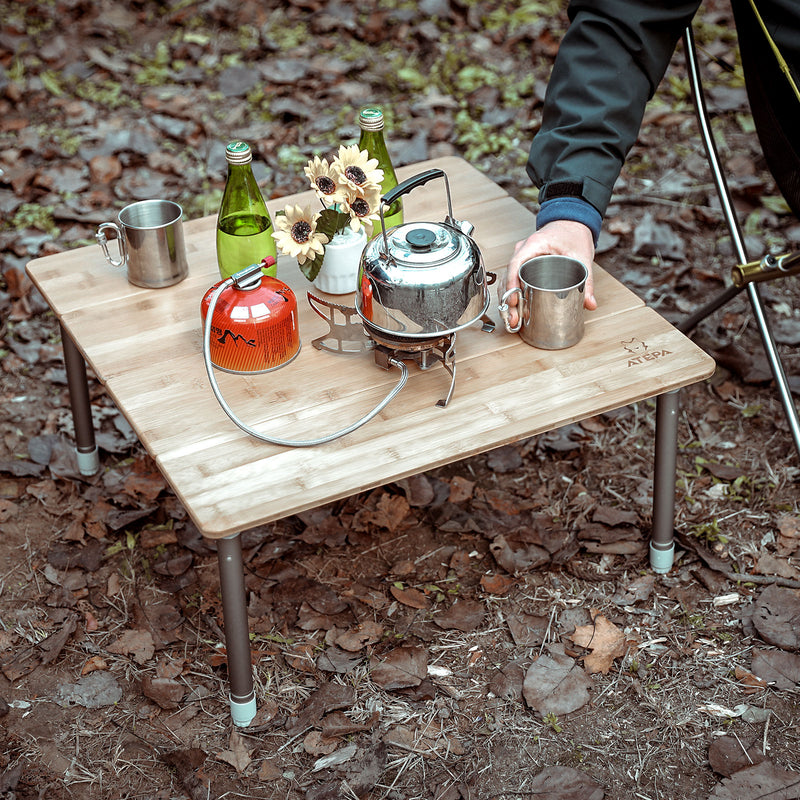 Load image into Gallery viewer, ATEPA 6060 Square Four-Fold Bamboo Table
