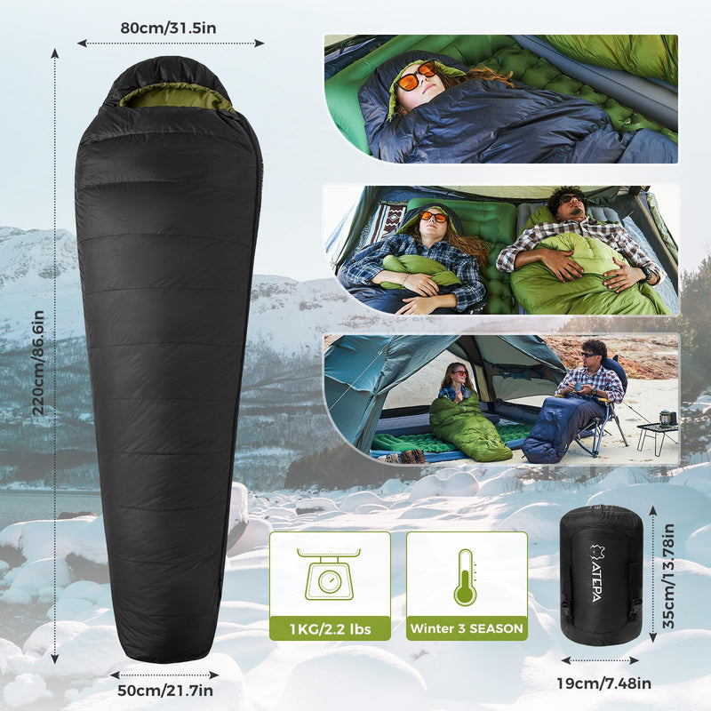 Load image into Gallery viewer, ATEPA ELEMENTS 450 Down Single Sleeping Bag
