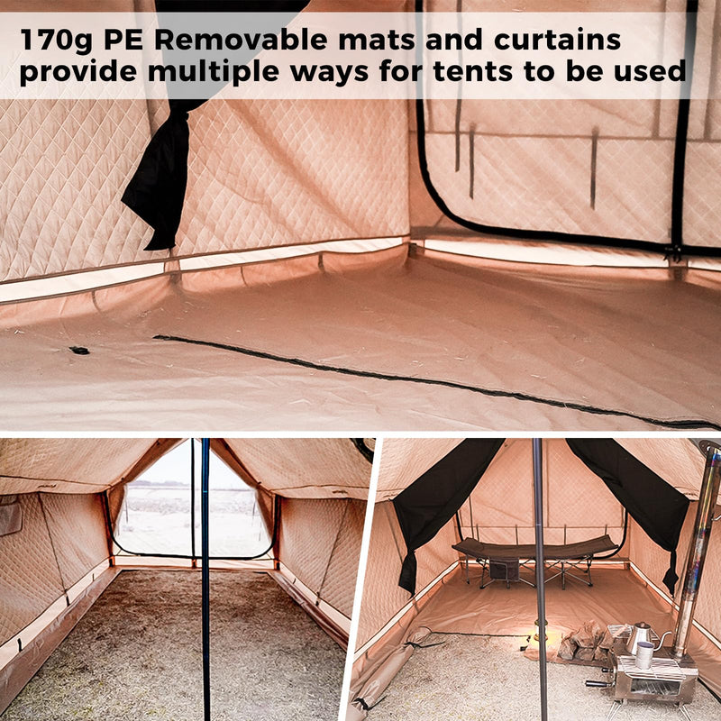 Load image into Gallery viewer, KingCamp 4-Season Cotton Tent with Stove Jack for 4-5 People
