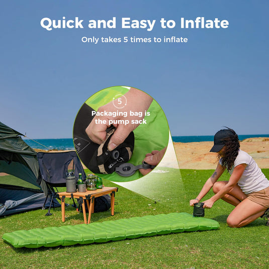 ATEPA Ultralight Insulated Sleeping Pad R Value 6