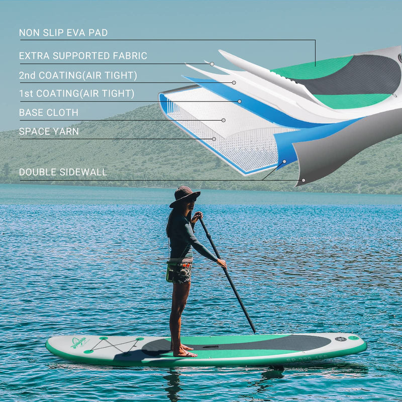 Load image into Gallery viewer, Jiubenju Inflatable Stand Up Paddle Board 10&#39;6&quot;x30&quot;x6&quot;
