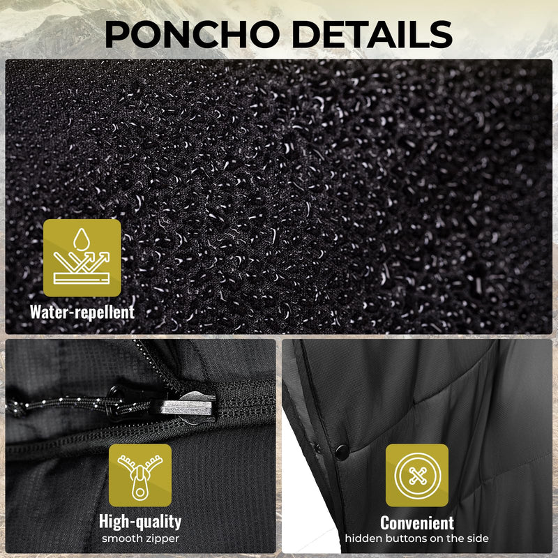 Load image into Gallery viewer, KingCamp Camping Wearable Blanket Poncho
