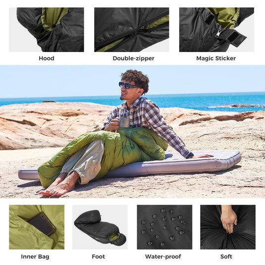 ATEPA ELEMENTS 450 Down Single Sleeping Bag