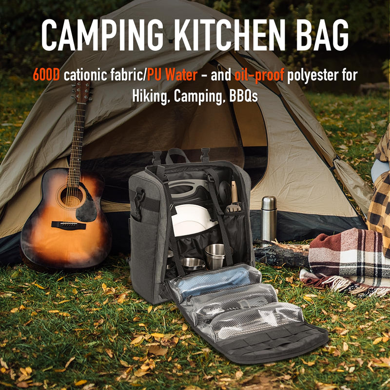 Load image into Gallery viewer, KingCamp Picnic Backpack Tactical Kitchen Storage Bag - 17Liters
