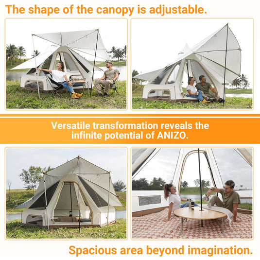 KingCamp Double Spire Canvas Camp Tent