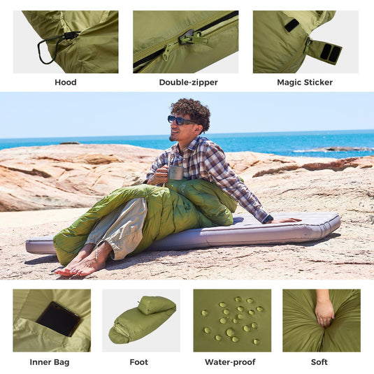 ATEPA Down Mummy Sleeping Bag