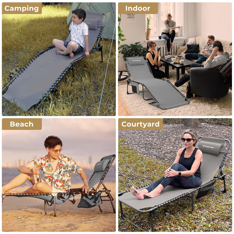 Load image into Gallery viewer, KingCamp BERLIN Outdoor Chaise Lounge Chair
