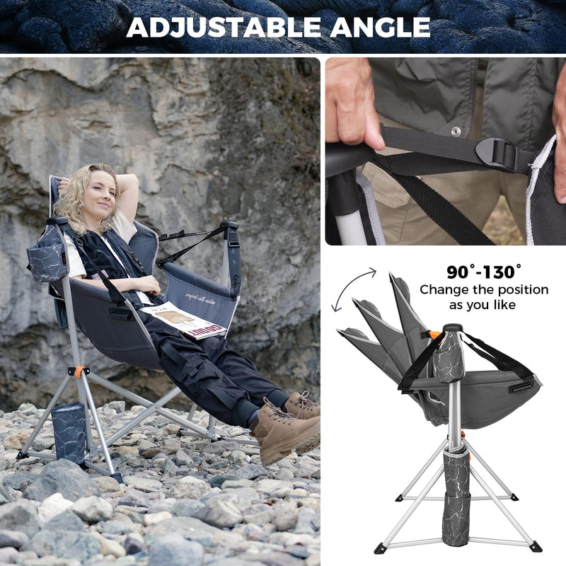 Load image into Gallery viewer, KingCamp ORCHID C20 Camping Hammock Chair with Footrest
