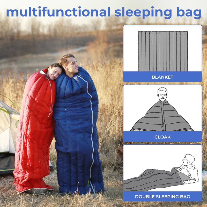 Load image into Gallery viewer, ATEPA SEATTLE 300 Down Envelope Sleeping Bag
