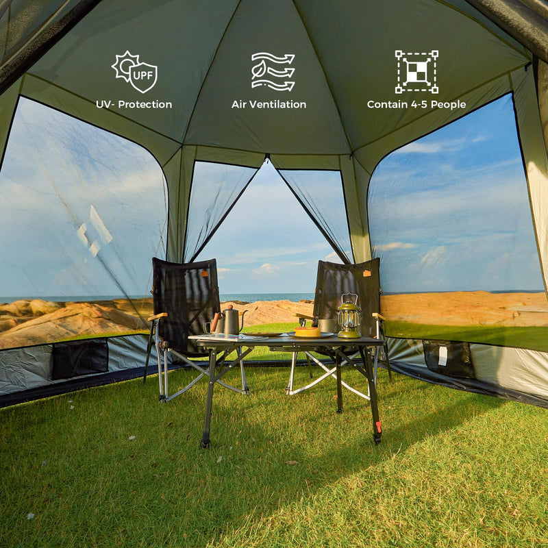 Load image into Gallery viewer, KingCamp CAIRO 6-Sided Screen Gauze Tent
