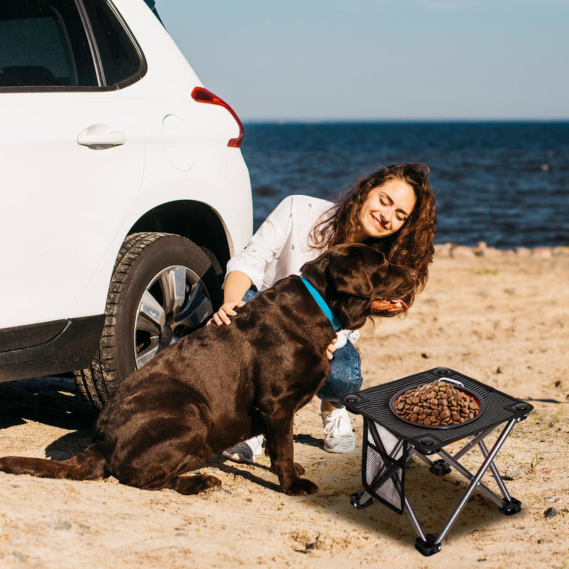 Load image into Gallery viewer, KingCamp 4 Height Adjustable Raised Dog Bowl
