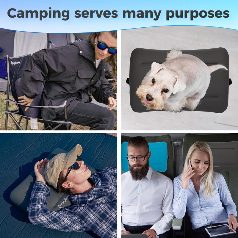 Load image into Gallery viewer, KingCamp HYPNOS Compact Inflatable Camping Pillow with Washable Cover
