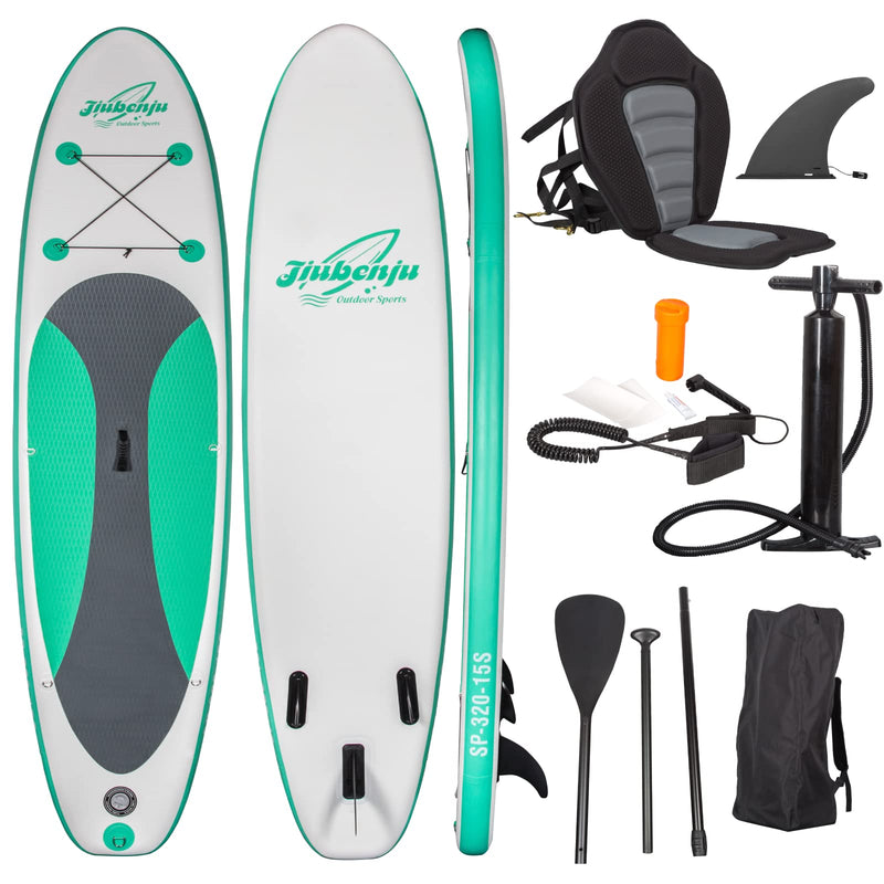 Load image into Gallery viewer, Jiubenju Inflatable Stand Up Paddle Board with Paddle - 10&#39;6&quot;
