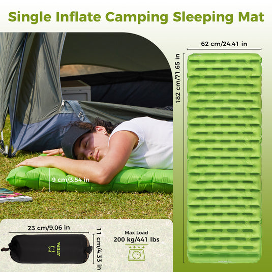 ATEPA Ultralight Insulated Sleeping Pad R Value 6