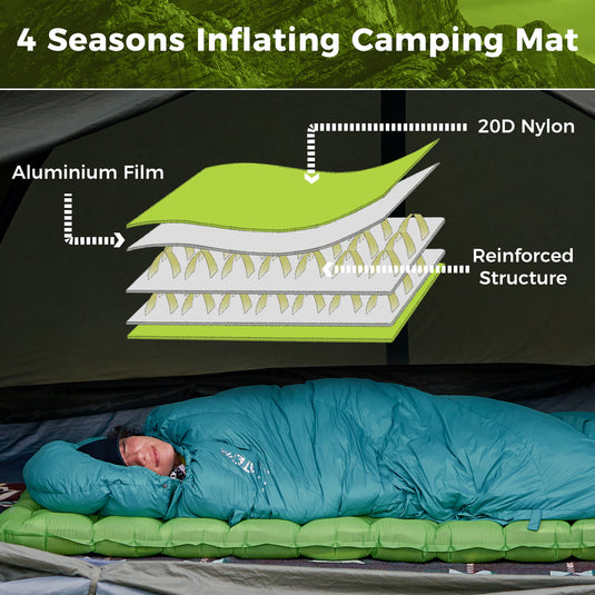 ATEPA Ultralight Insulated Sleeping Pad R Value 6