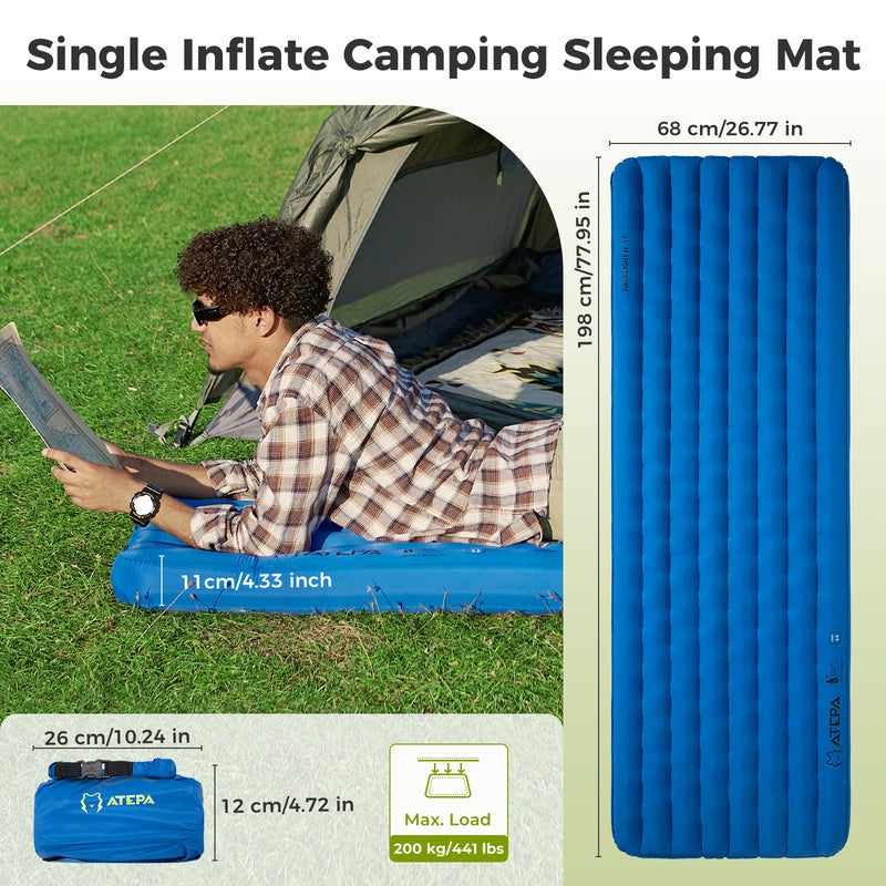 Load image into Gallery viewer, ATEPA All-Season Ultralight Insulated Sleeping Pad
