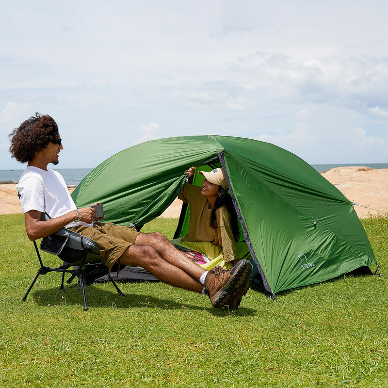 Load image into Gallery viewer, ATEPA 1-Person Ultralight Backpacking Tent 25 Green6
