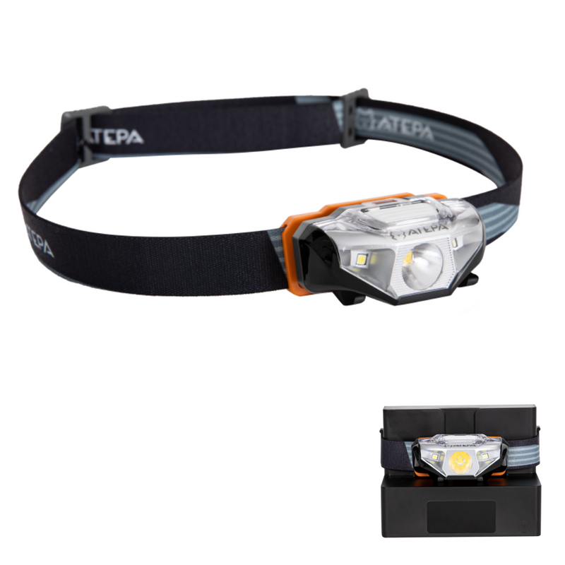 Load image into Gallery viewer, ATEPA Headlamp – Waterproof, Multi-Mode LED Headlight
