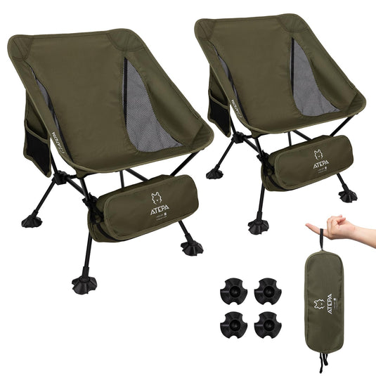 ATEPA Ultralight Square Tall Camping Chair