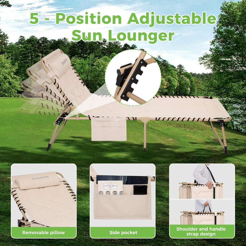 Load image into Gallery viewer, KingCamp Oversize Comfort 3-folding Lounge Chair
