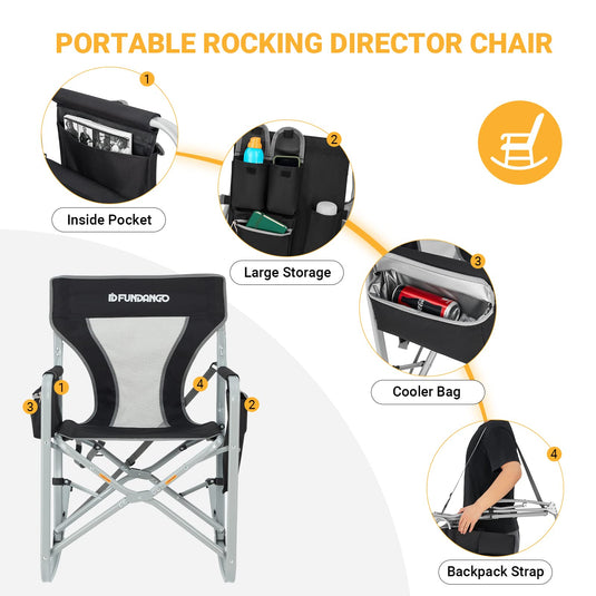 FUNDANGO Rocking Director Chair