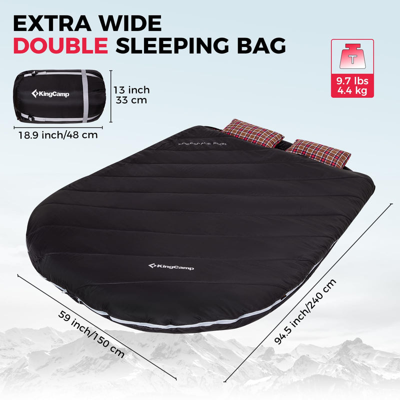 Load image into Gallery viewer, KingCamp FREESPACE 250D Double-Sized Sleeping Bag
