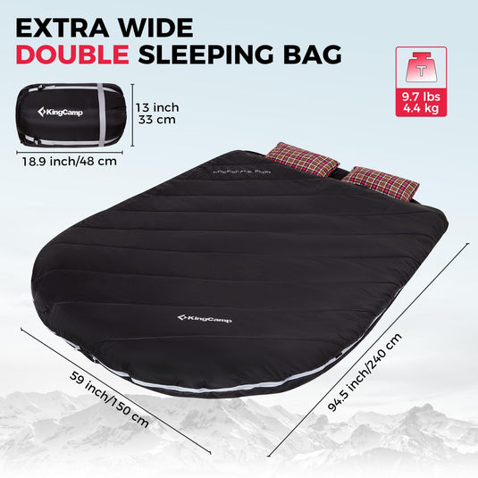 KingCamp FREESPACE 250D Double-Sized Sleeping Bag