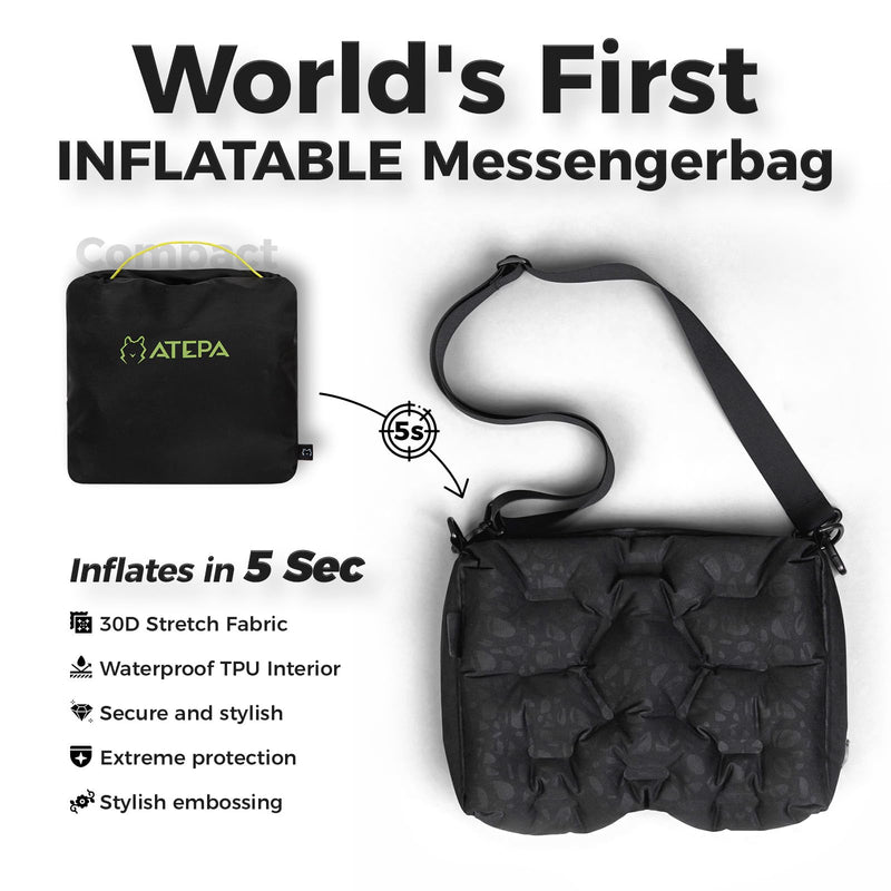 Load image into Gallery viewer, ATEPA Cloud AirBag 4-in-1 Inflatable Messenger Bag
