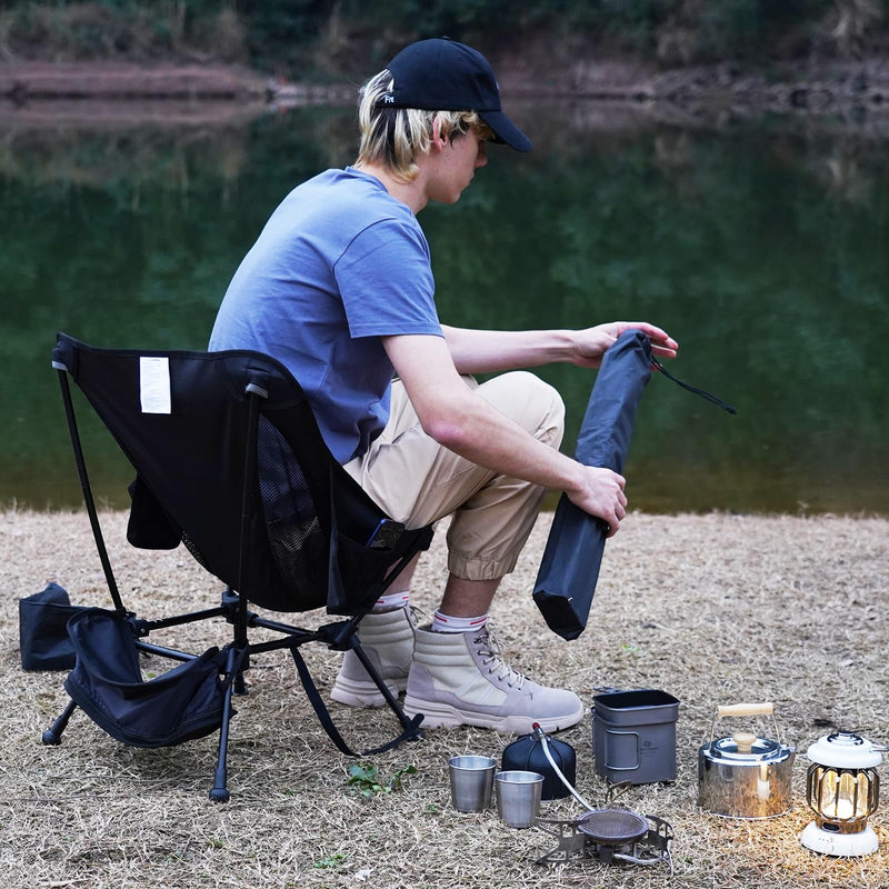 Load image into Gallery viewer, ATEPA Ultralight Square Tall Camping Chair
