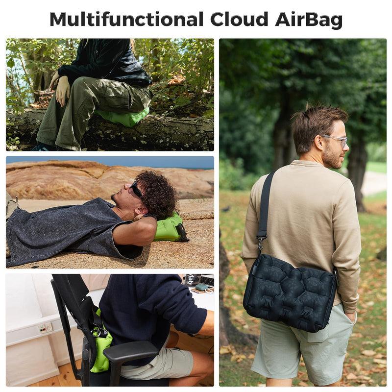 Load image into Gallery viewer, ATEPA Cloud AirBag 4-in-1 Inflatable Messenger Bag
