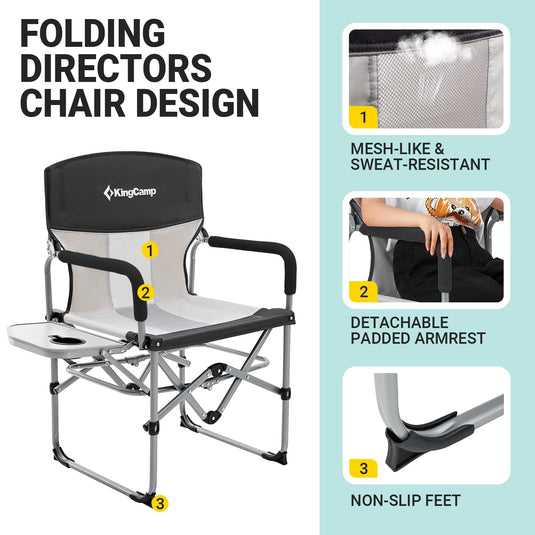 KingCamp Compact Director Chair Set of 2