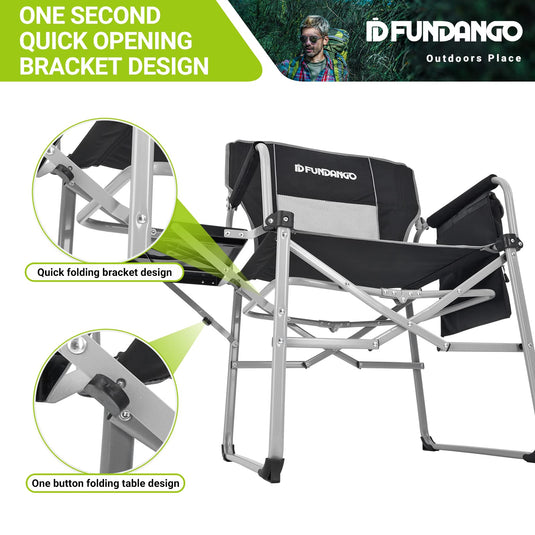 FUNDANGO Portable Director Chair Set Of 2