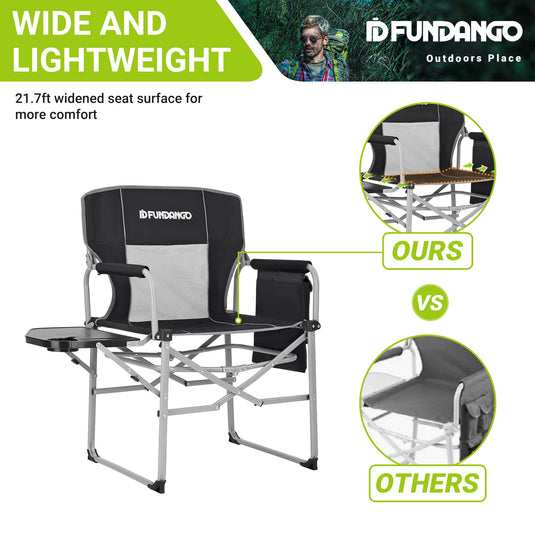 FUNDANGO Portable Director Chair Set Of 2