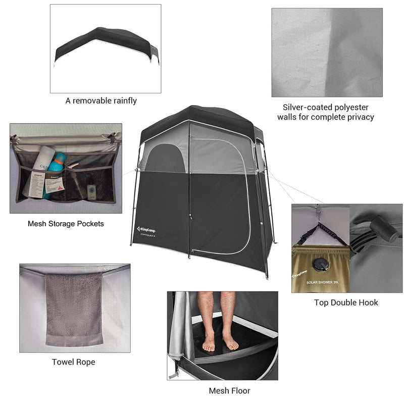 Load image into Gallery viewer, KingCamp MARASUSA Two-Person Shower Tent
