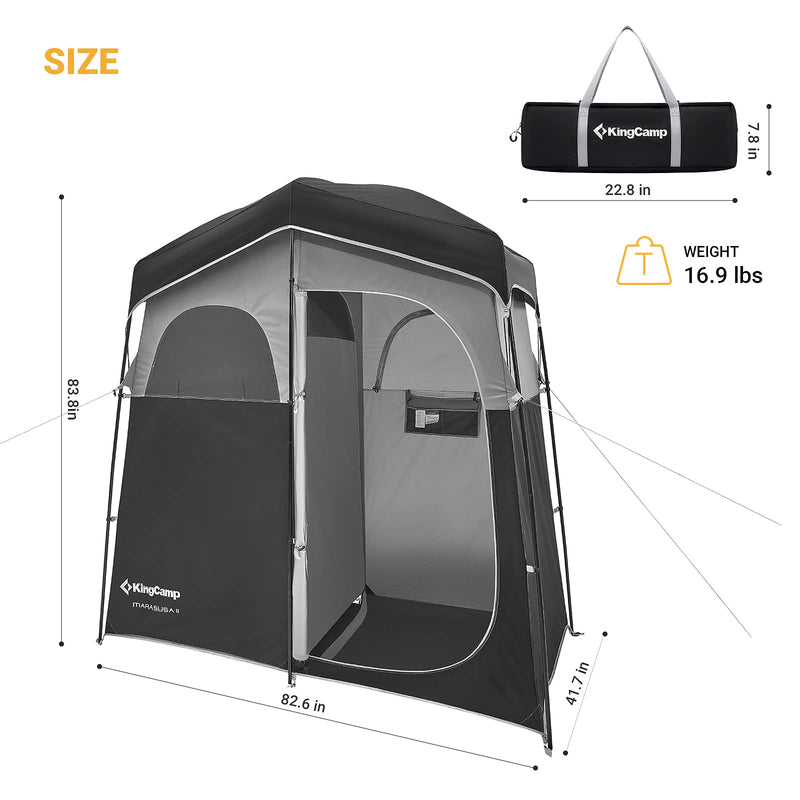 Load image into Gallery viewer, KingCamp MARASUSA Two-Person Shower Tent
