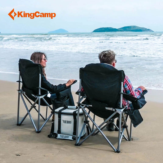 KingCamp Camping Armchair Heavy Duty Ergonomic Padded Arm Chair