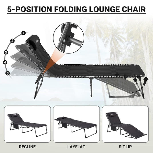 KingCamp Comfort 3-folding Lounge Chair L