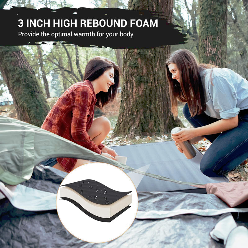 Load image into Gallery viewer, KingCamp PREMIUM Double 7.5 cm Thick Self-Inflating Camping Mattress
