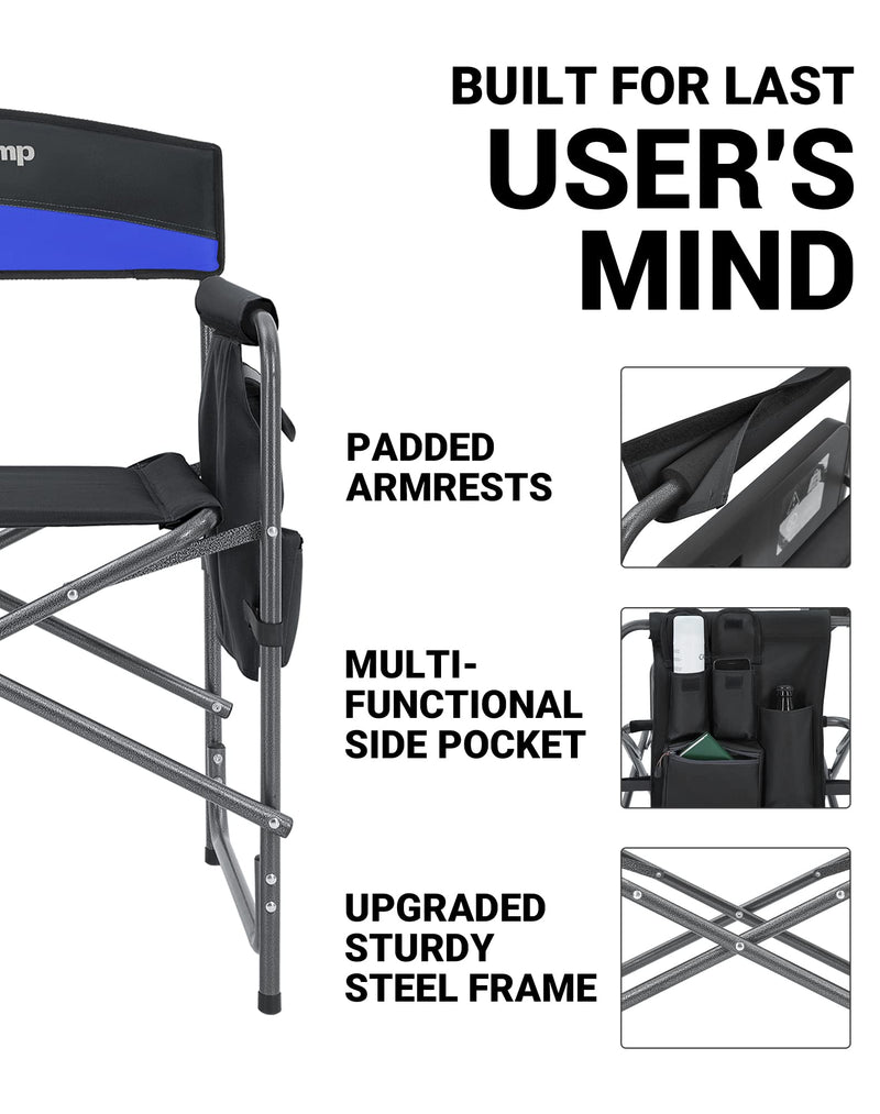 Load image into Gallery viewer, KingCamp Comfort Folding Director&#39;s Chair
