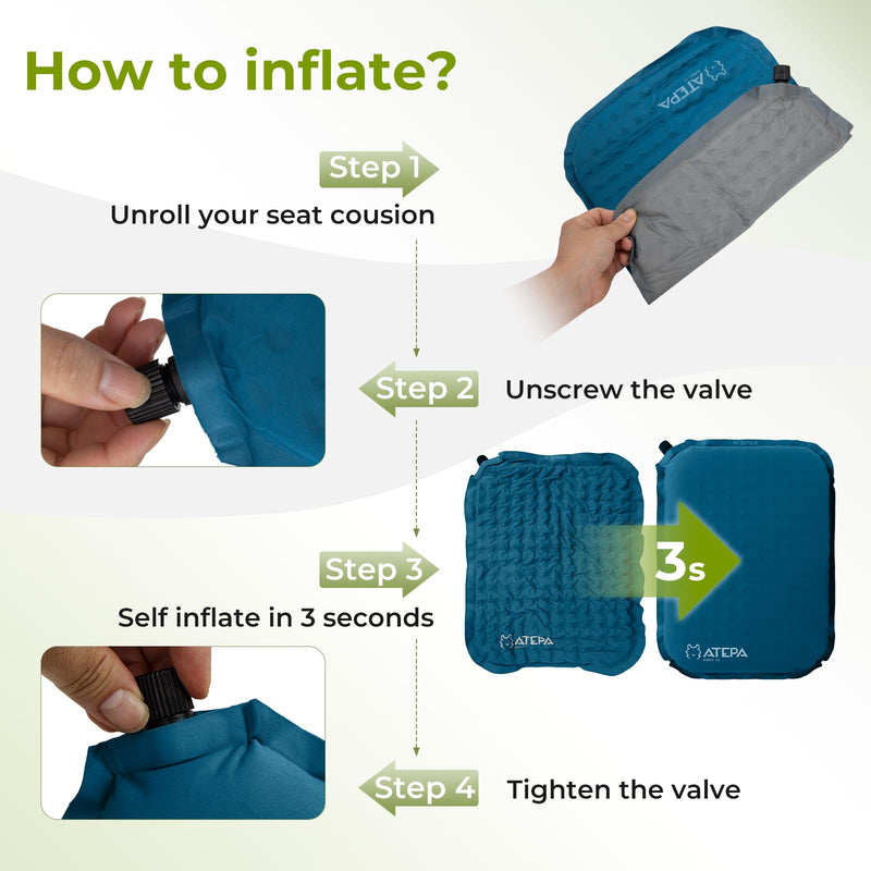 Load image into Gallery viewer, ATEPA BUBBLE 5.0 Trail Seat Inflatable Seat Cushion
