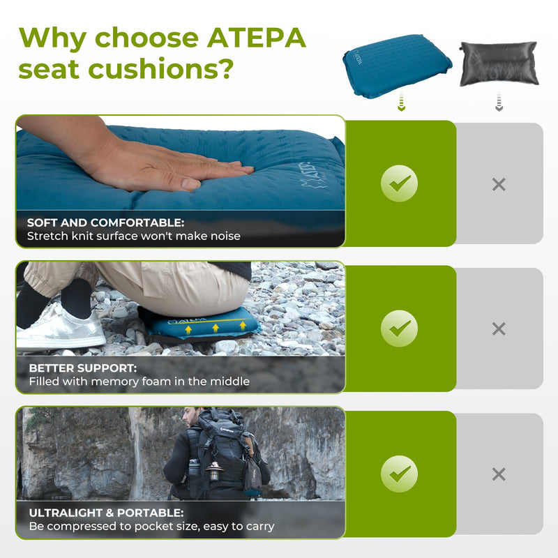 Load image into Gallery viewer, ATEPA BUBBLE 5.0 Trail Seat Inflatable Seat Cushion BRoadout
