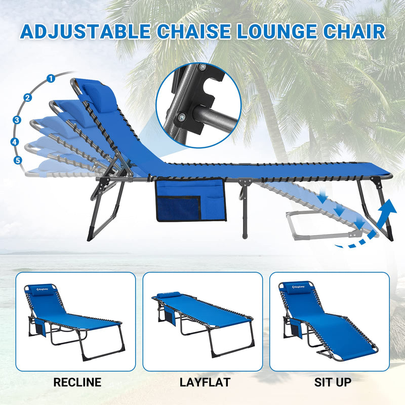 Load image into Gallery viewer, KingCamp BERLIN Classic Adjustable Cot Lounge Chair
