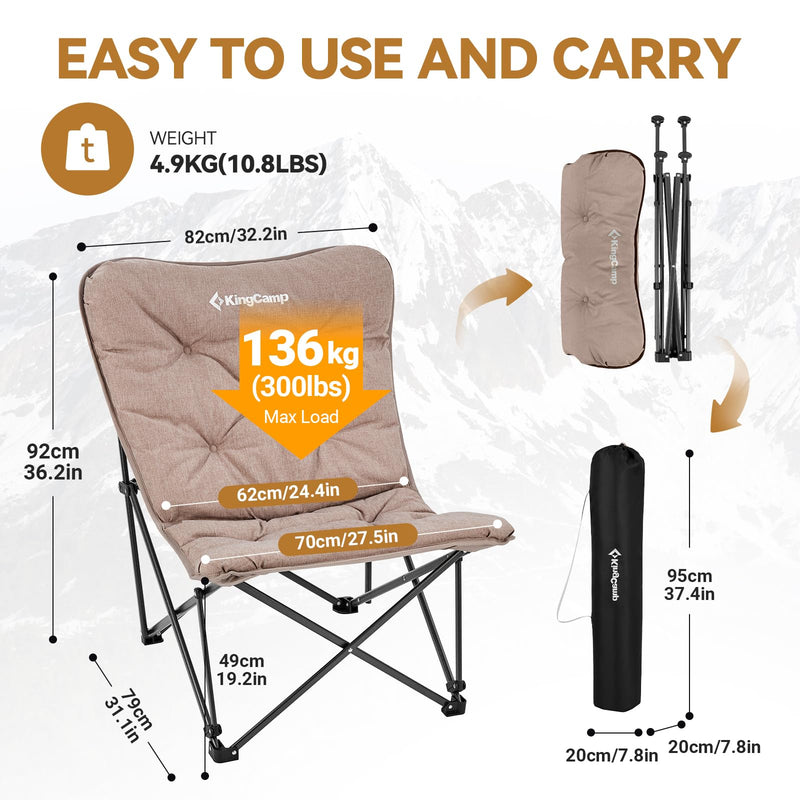 Load image into Gallery viewer, KingCamp C20 B Oversized Butterfly Camp Chair
