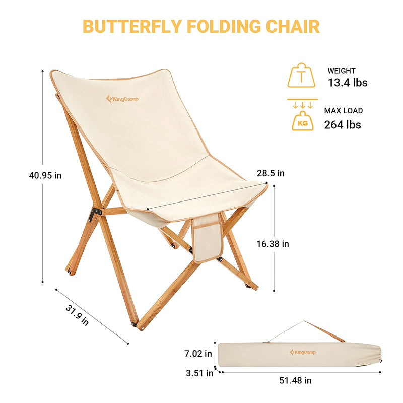 Load image into Gallery viewer, KingCamp BAOBAB Folding Butterfly Chair XL
