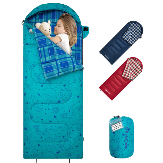 KingCamp Galaxy Zoo C 300 Kids' Hooded Sleeping Bag