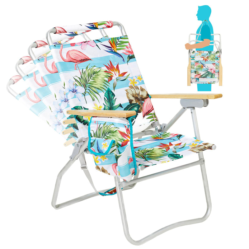 Load image into Gallery viewer, WEJOY Premium High Back Beach Chair Aluminum Camping Chair
