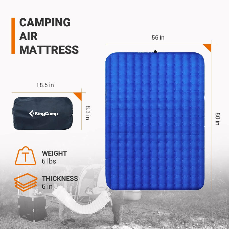 Load image into Gallery viewer, KingCamp Double Air Pad Inflatable Cushion
