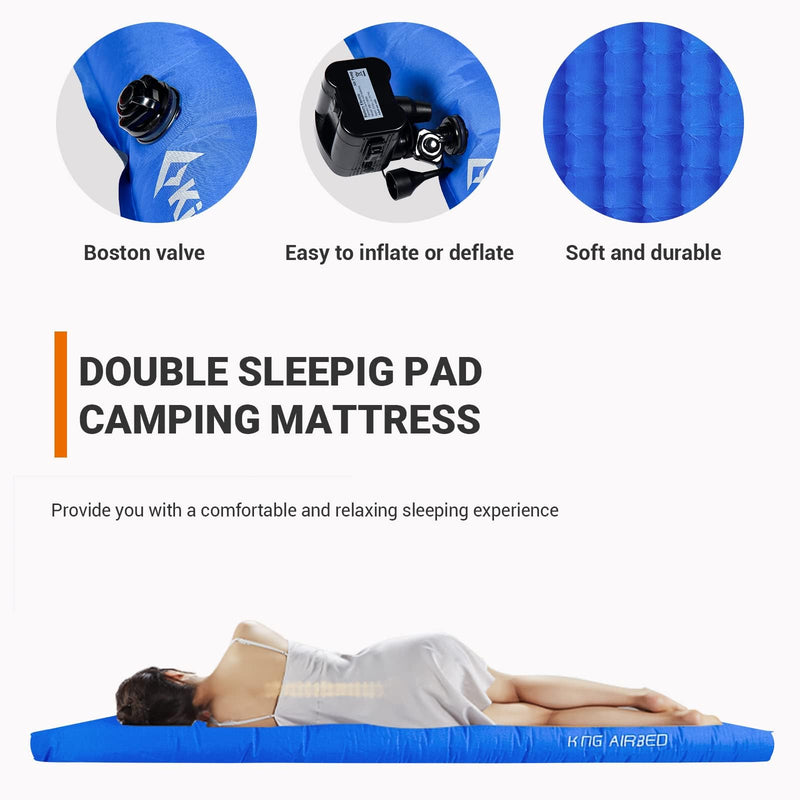 Load image into Gallery viewer, KingCamp Double Air Pad Inflatable Cushion
