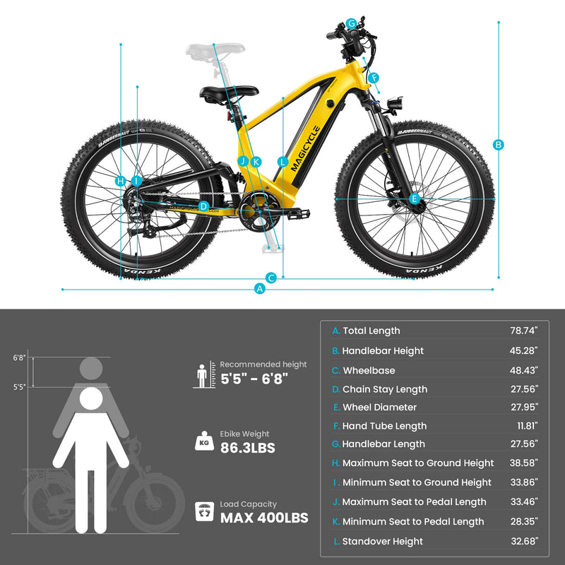 Load image into Gallery viewer, Magicycle Deer Full Suspension Ebike SUV - Touring Version
